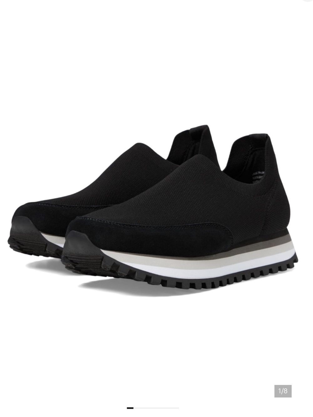Blondo Lakelyn Black Knit Slip-On Athletic Sneakers Shoes Size 10 NEW